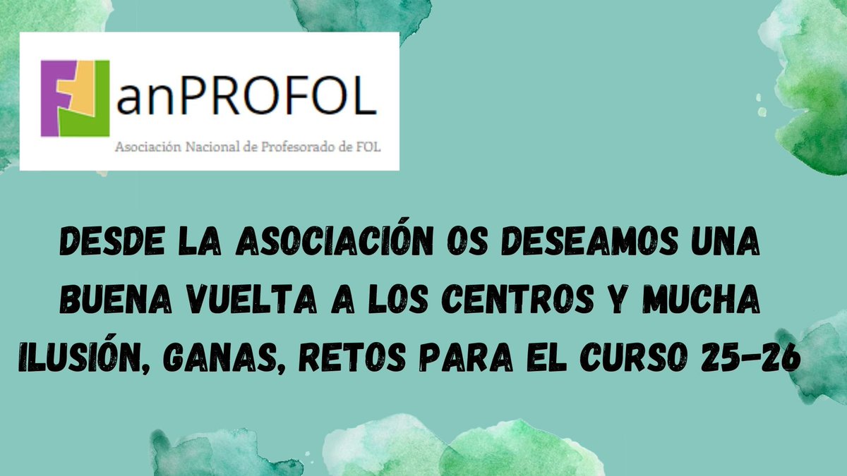 Mañana todos los docentes a preparar el curso que entra. Solamente desearos que este curso sea espectacular y arriba la FP.