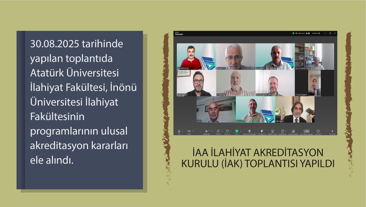İlahiyat Akreditasyon Ajansı-İAA (@ilahiyatajans) on Twitter photo 