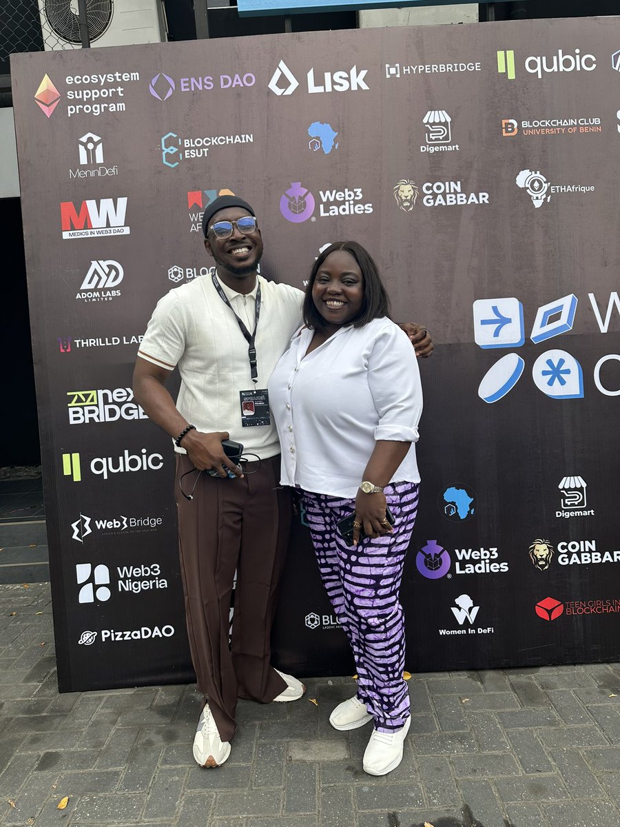 iambuque's tweet image. Had an amazing time at dis year’s #Web3LagosConference 🚀 Met my idolos chief mechanic @Ebunayo08 , @kevin_chibuoyim &amp;amp; @Oxpam_pam da boss. Reconnected with my Web3Bridge Cohort XI fam — always a swell vibe 💫. 

PS: don’t just build, remember to save smart on @Coinsafe_safe 😉💰