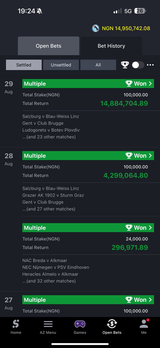 I made almost 20m for the week. Thank you Lord 🙏🏻