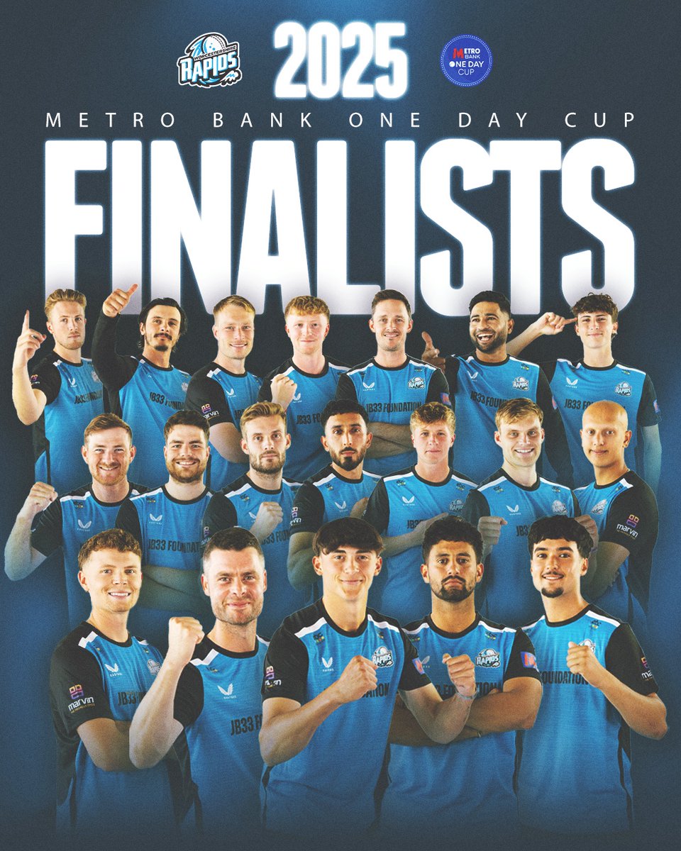 Your Metro Bank One Day Cup Finalists 🔥

Hampshire the opponents on the 20th, let's bring home some silverware 🏆