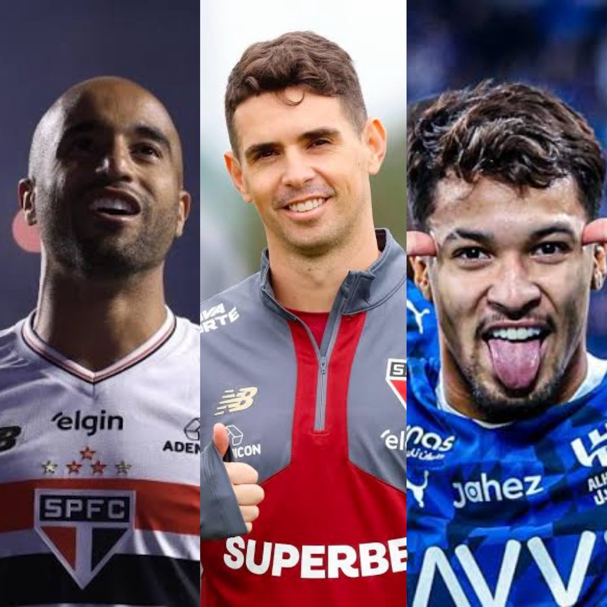 callwrii's tweet photo. O São Paulo sem grana incrivelmente trouxe esses três jogadores aqui na base do AMOR. https://t.co/HVWR9OntKl