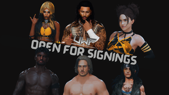 That's right!

TW- UWF is coming back!

SIGNINGS ARE NOW OPEN!
We're accepting Female Talent and Tag Teams!
Join the UWF Discord now!
discord.gg/ygxKddJBsB

#UWF #WWE2k25 #EFed #CAW