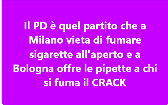 Potremmo mai affidare la guida dell'ITALIA a un partito del genere? Impossibile.