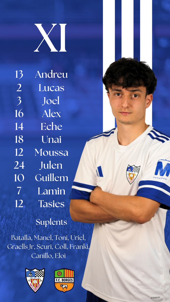 El nostre 11 🆚 @fcborgesb.