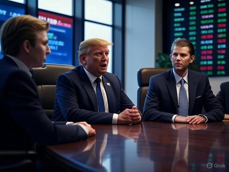 Trump family goes BIG on crypto 💰 A $6.42B digital reserve with CRO tokens, Bitcoin &amp; stablecoins. Truth Social rewards + ETF plans incoming. Is this the start of a political-crypto empire? 👀 #Crypto #Bitcoin #fintech #SundayVibes