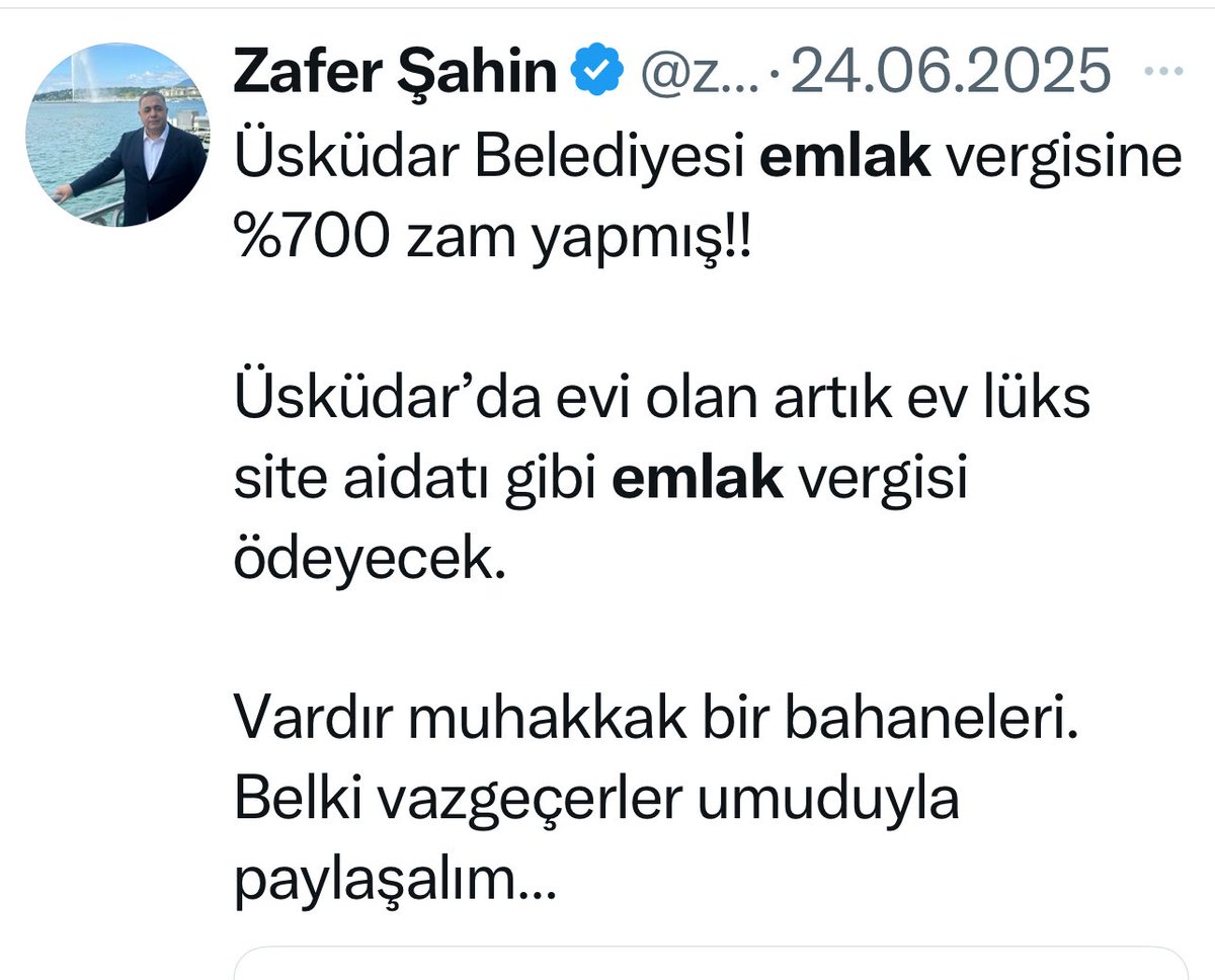 zafersahin06's tweet image. Fahiş Emlak Vergisi artışlarını 3 ay önce yazdık. 

Şimdi canı yanan suçlu arıyor..

Bu artışları yapanlar iktidarıyla muhalefetiyle belediyeler…

Belediyeler bir istihdam kapısı haline getirildiği, konsere, şuna buna giden paralar arşı aştığı  için kasalar tamtakır…

Onlar da…