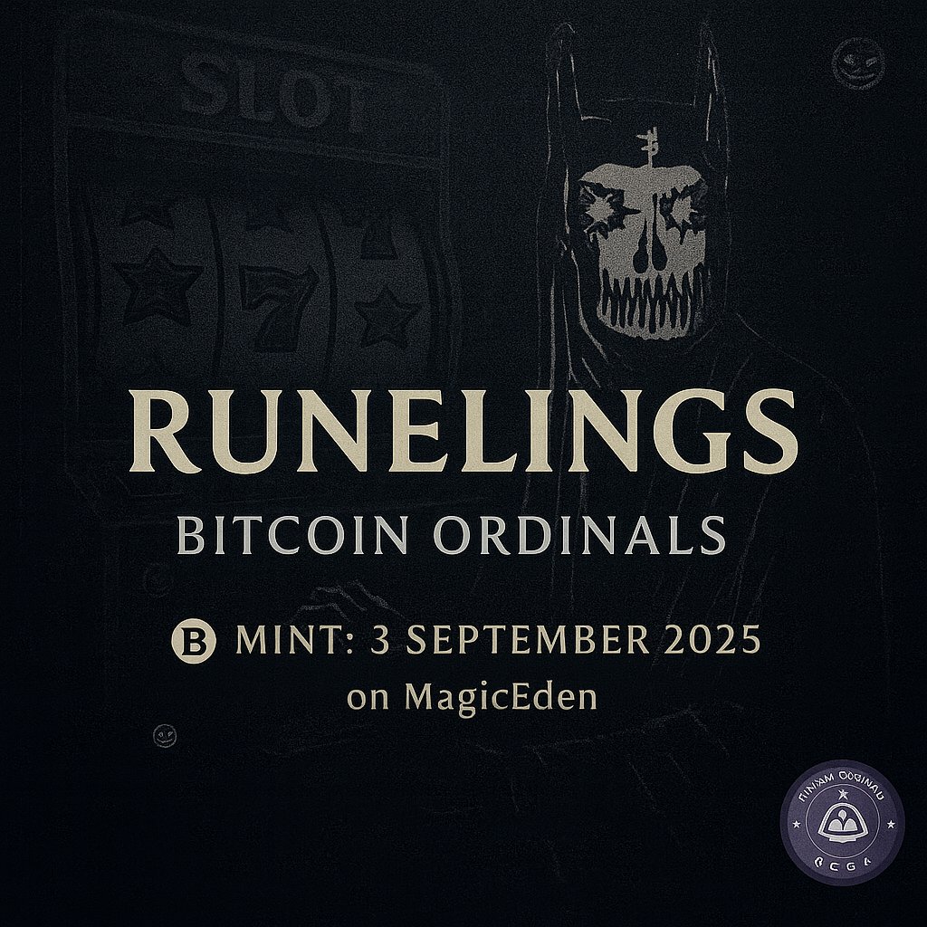 3 Sep on <a href="/MEonBTC/">Magic Eden on Bitcoin 🟧</a>  

💰 $1M+ in prizes
🎲 1/10 ODDs
🔥 Dope 3D PFPs
👑 33 Legendary Runelings (21 mintable + 12 raffled in special events)

👉 WL Checker: runelings.com/whitelist