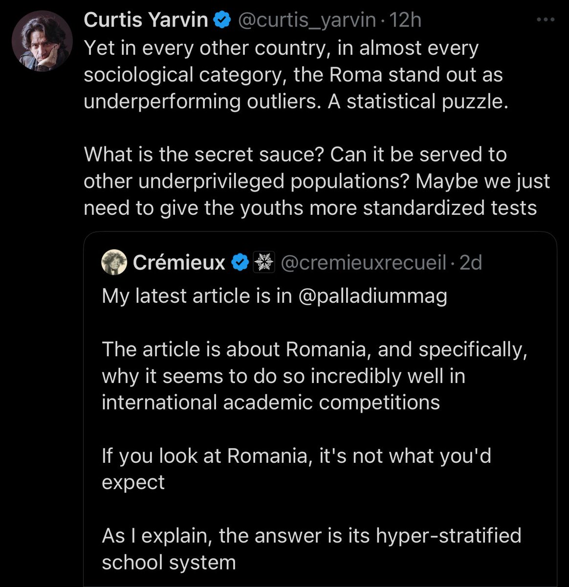 Wait holy shit the right wing thinker JD Vance and Elon Musk both look up to is too dumb to tell the difference between Roma and Romanians. This is like thinking Indians are from Indianapolis