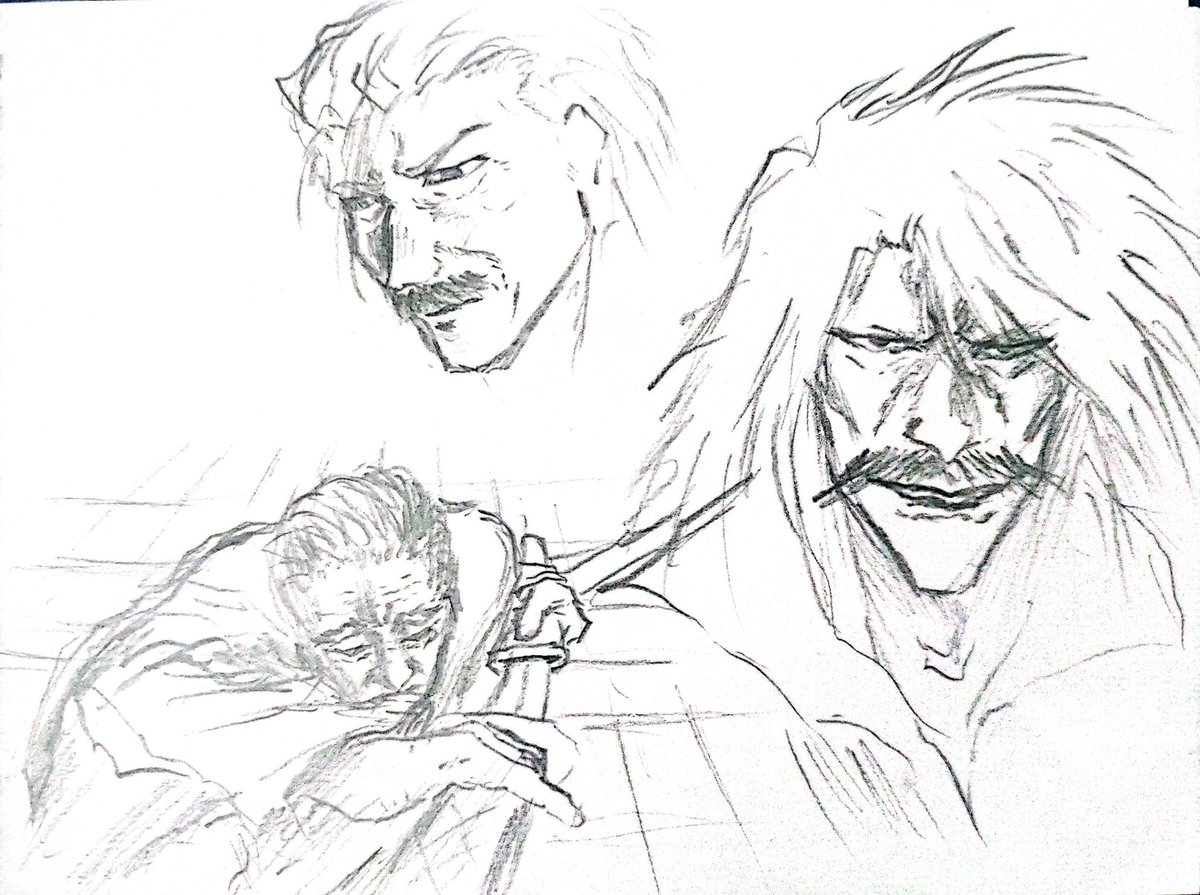 Badass old men is more difficult to draw😅.