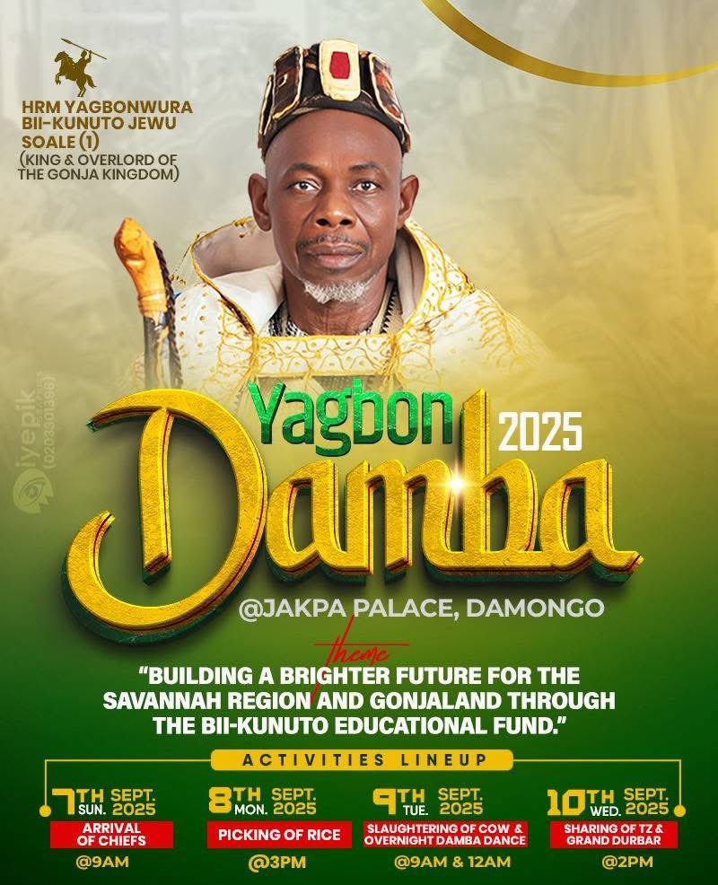 From Yagbon, to Dagbon, the tunes of Damba shall echo !!