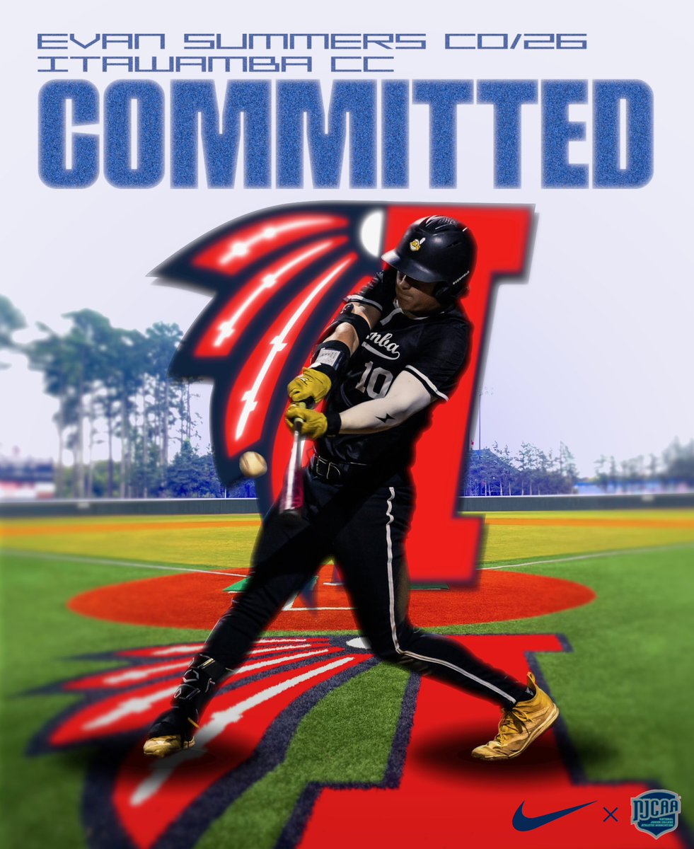 Beyond excited to announce that I am committed to Itawamba CC to continue my athletic and academic career. Would not be blessed with this opportunity if it weren’t for my family, coaches, teammates, friends, and their support. #rolltribe❤️💙 #agtg✝️
<a href="/LetsGoICC_BSB/">ICC Baseball</a> <a href="/LetsGoICC/">ICC Athletics</a>
