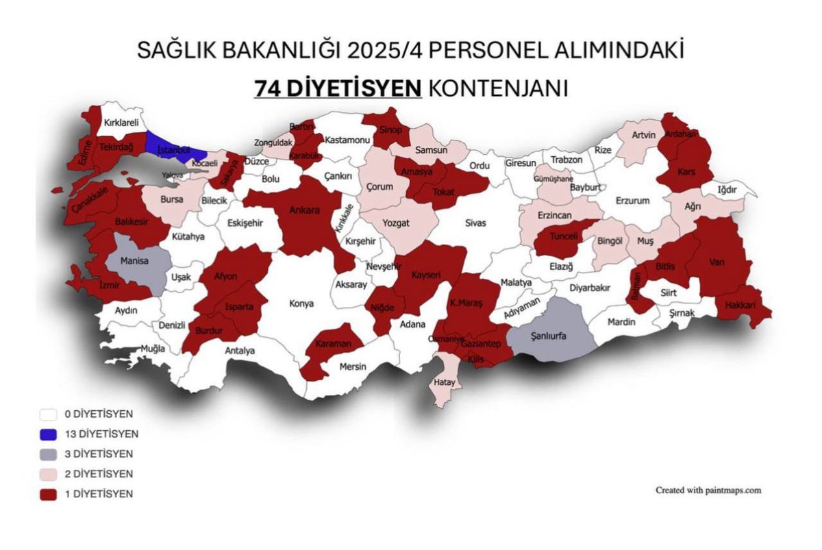 2025–2028 Obezite Eylem Planı’nda diyetisyen sayısının %100 artırılması hedefleniyor.
❗️Ama 19 bin alımda sadece 74 diyetisyen kadrosu açıldı.
👉 Hedefe ulaşmak için diyetisyen kadroları acilen artırılmalıdır!
#SBKILAVUZNEREDE