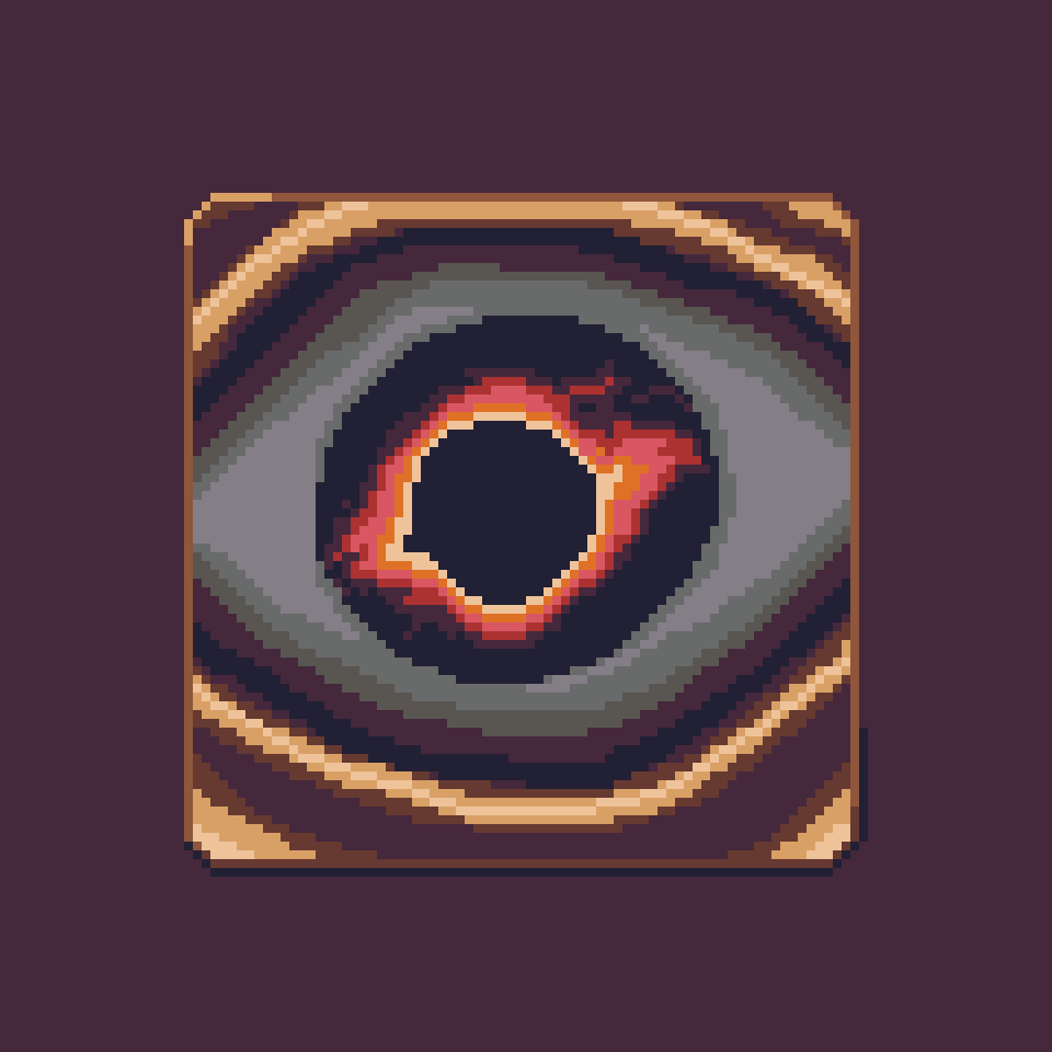 CompromiseDev's tweet image. Observation: "The amount of mana concentrated in the Witch’s evil eye can cause a #singularity within. How the Witch is unbothered by this is unknown."
#pixel_dailies #pixelart #ドット絵
