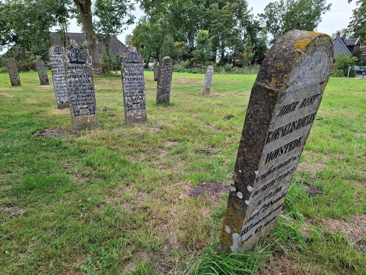 Graveyard of Wittewierum, province Groningen