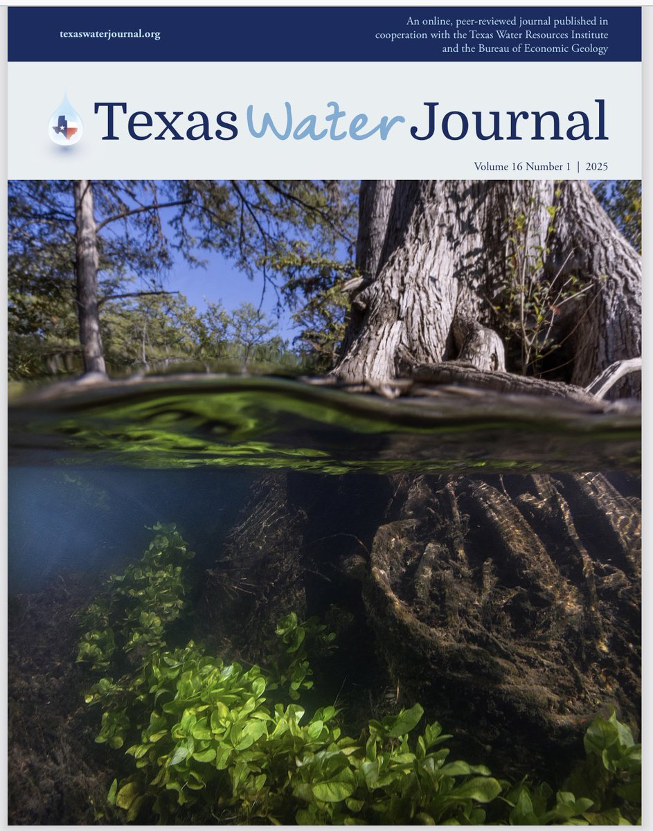 The Texas Water Journal has published its biennial summary of water legislation and the #Texas Legislature’s regular session. Read the analysis of 7 influential #water organizations here: twj-ojs-tdl.tdl.org/twj/article/vi… #txlege #txwater