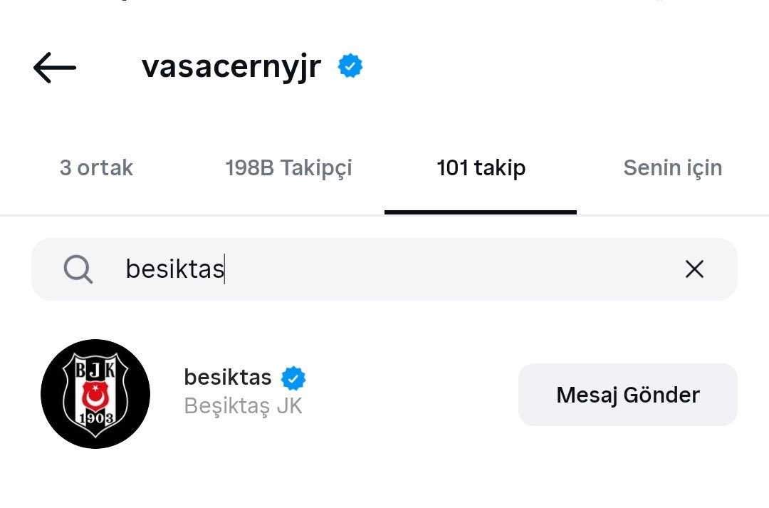 🔥Vaclav Cerny, Instagram'da Beşiktaş'ı takip etti.