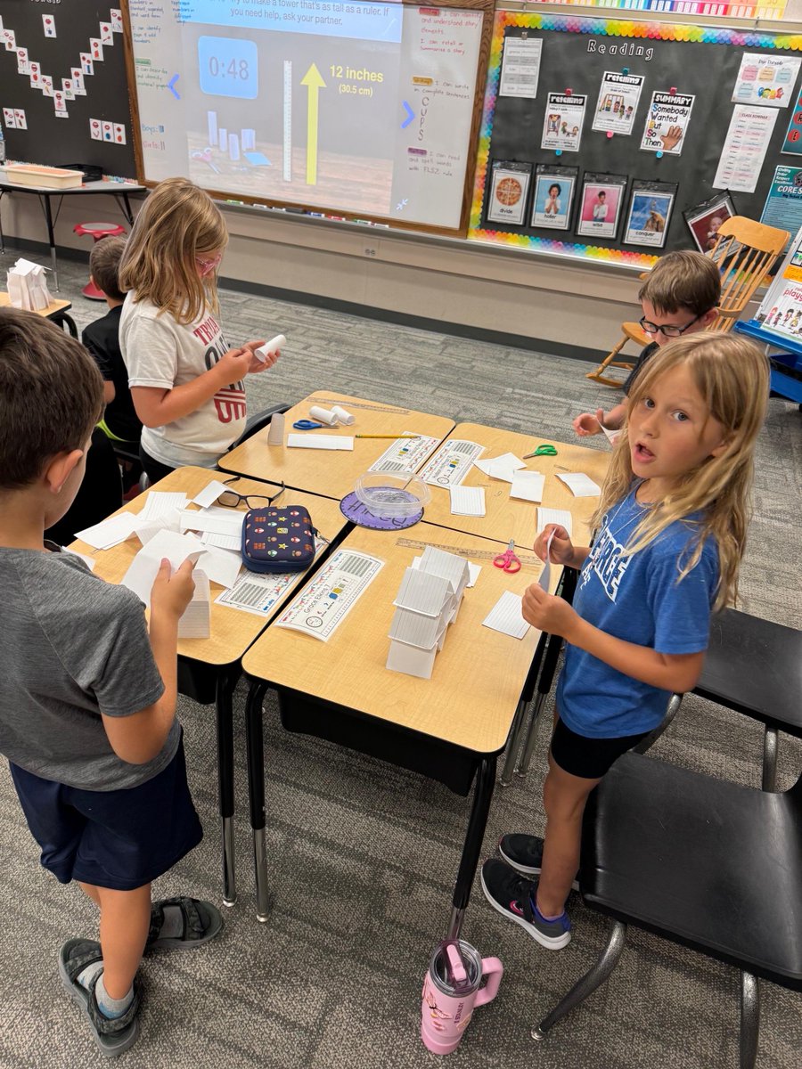 🏗️Mrs. Foster’s students had a blast putting their engineering skills to the test!  They built tall and strong towers using an unconventional material: paper. The challenge brought out lots of creativity and problem-solving.✨

#WatchSunmanDearborn