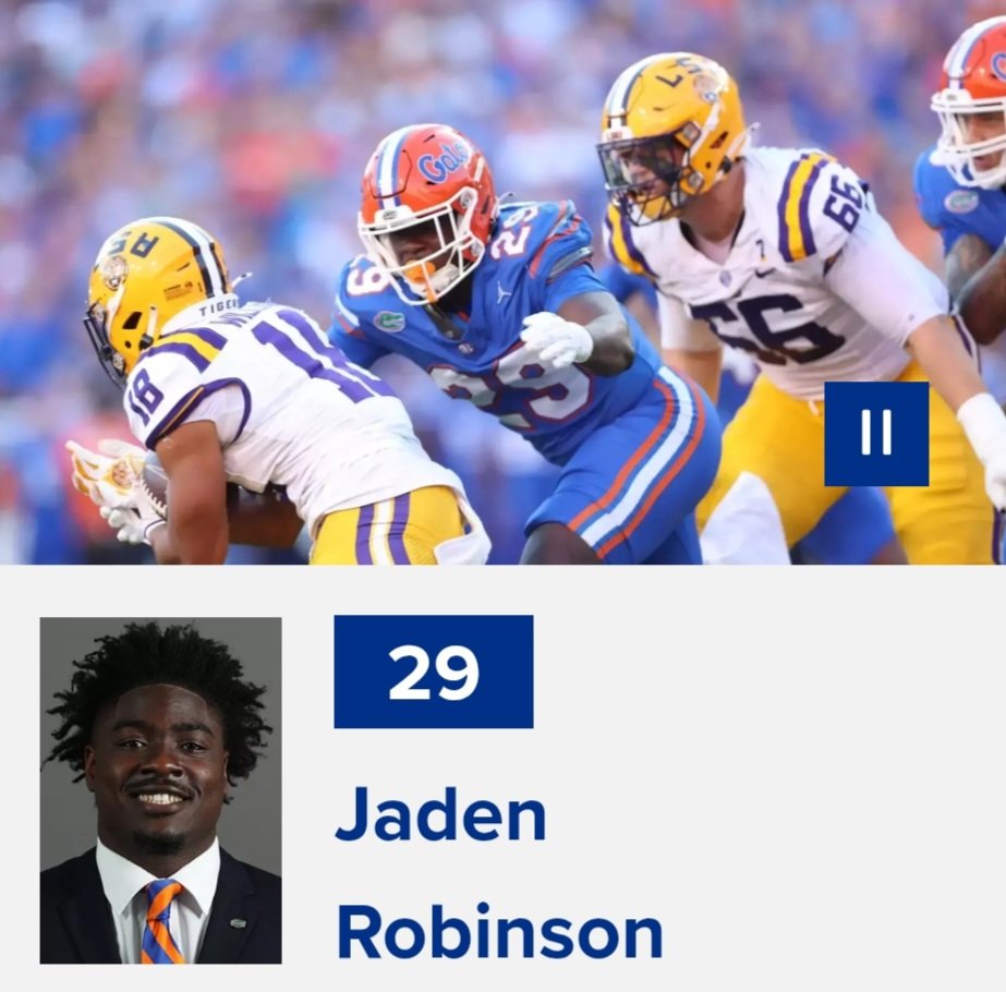 Dude would have 25 tackles a game if he played every snap. Prove me wrong.  👊🐊