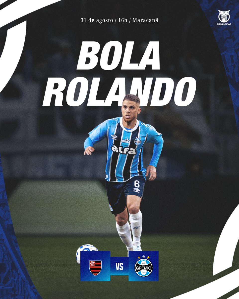 Bola rolando! Pra cima deles, Grêmio!
🇪🇪 #FLAxGRE #Brasileirão2025