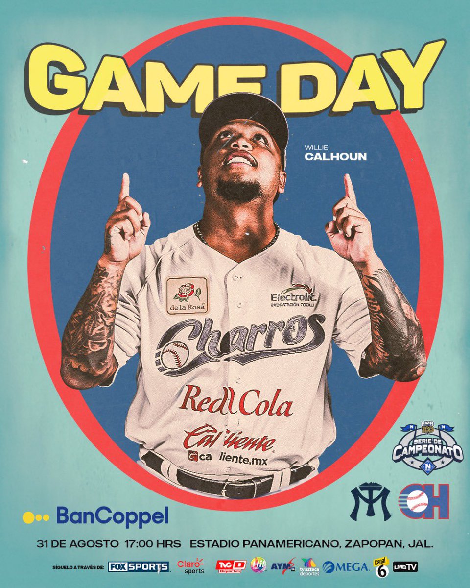 charrosbeisbol's tweet image. ¡A PEGAR PRIMERO EN CASA!💪🏼🤠

➡️🎟️🎟️ disponibles en taquilla y boletomovil.com/charros-jalisco

📺MegaSports 319 📻FD 1340AM