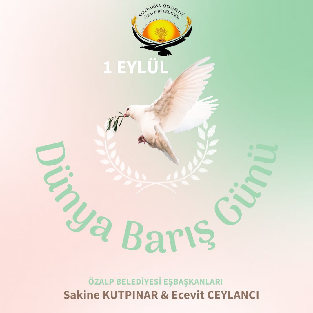 🕊️ 1 Eylül Dünya Barış Günü Kutlu Olsun!
<a href="/sak_ktpnr/">Sakine Kutpınar Özcanlı</a> <a href="/ecevitceylanci1/">Ecevit Ceylancı</a>