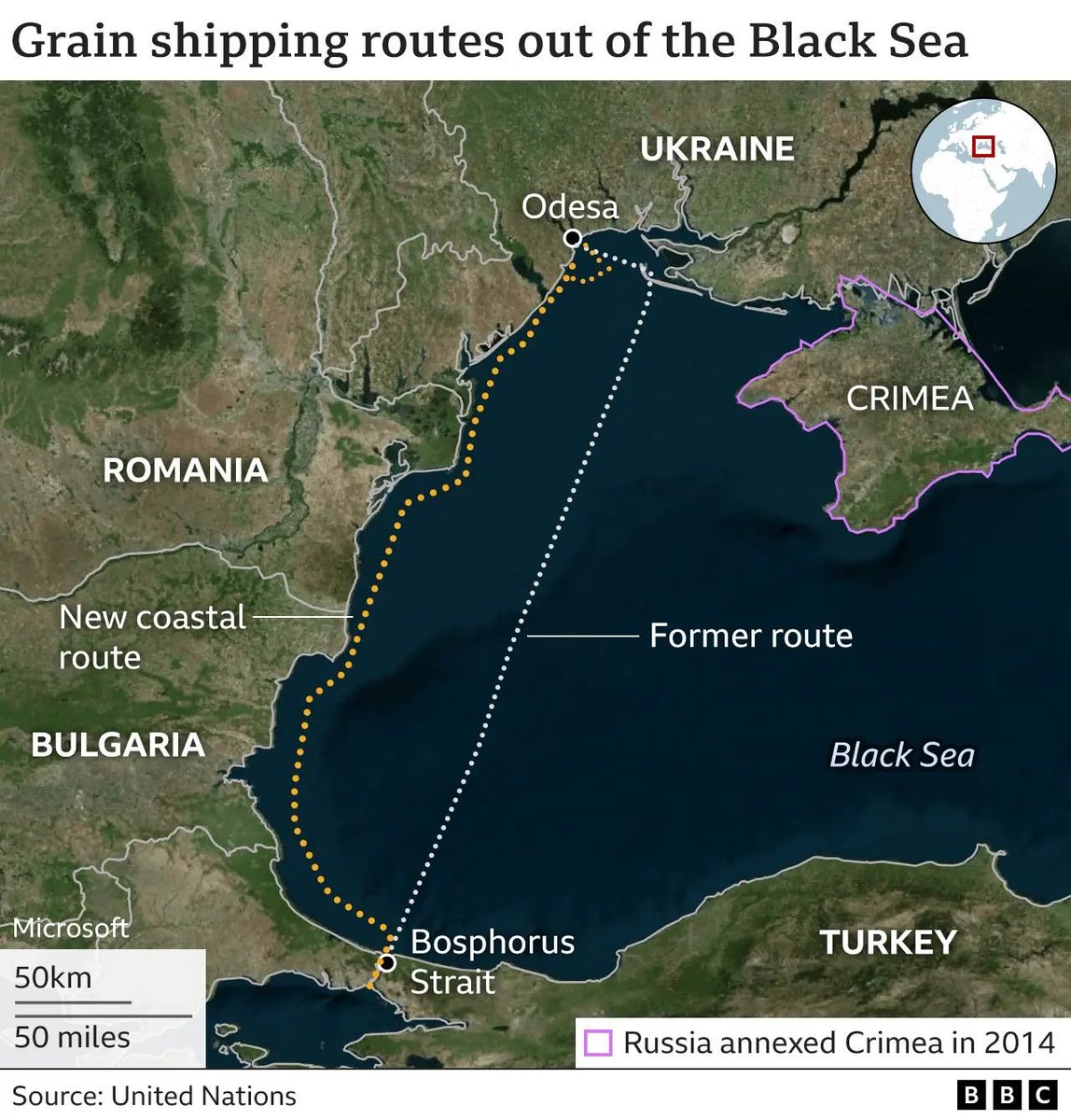 💥A  Ukrainian bulk carrier struck an explosive device near Odesa’s Chornomorsk port, exposing the fragile economics of the #BlackSea grain corridor. Since 2024, 12 vessels have been damaged and 27 Russian mines cleared. Each incident inflates freight insurance, deters shippers,
