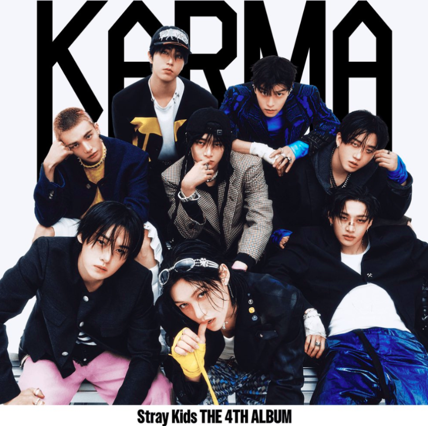 AboutMusicYT's tweet photo. Karma by Stray Kids debuts at #1 on Billboard 200 with 313,000 units.

It becomes their 7th #1 album on the chart. https://t.co/pCNGTYlMWK