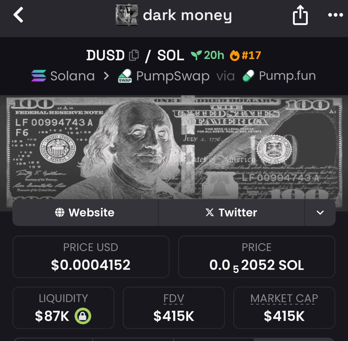 ab_degen's tweet image. 3.5M volume. 1,500+ holders all on a weekend. ready to send
$DUSD