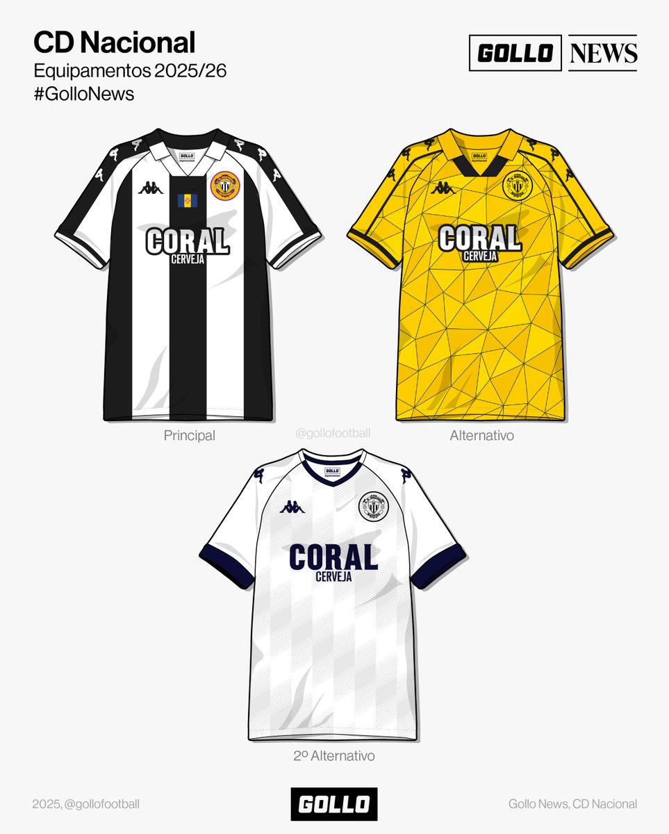 O CD Nacional apresentou o seu segundo equipamento alternativo para a nova época, reforçando uma das melhores coleções da liga portuguesa!

O que achas das camisolas dos madeirenses para esta temporada? ⤵️