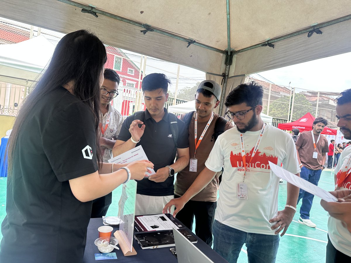 DeepComputingio's tweet image. We had a fantastic time at @UbuConAsia 2025 in Nepal!
It was a pleasure connecting with developers, students, and open-source enthusiasts across the community.
Congratulations to the winner @krishpradhan of our Mainboard Swap Challenge— and thank you to everyone who joined us!…