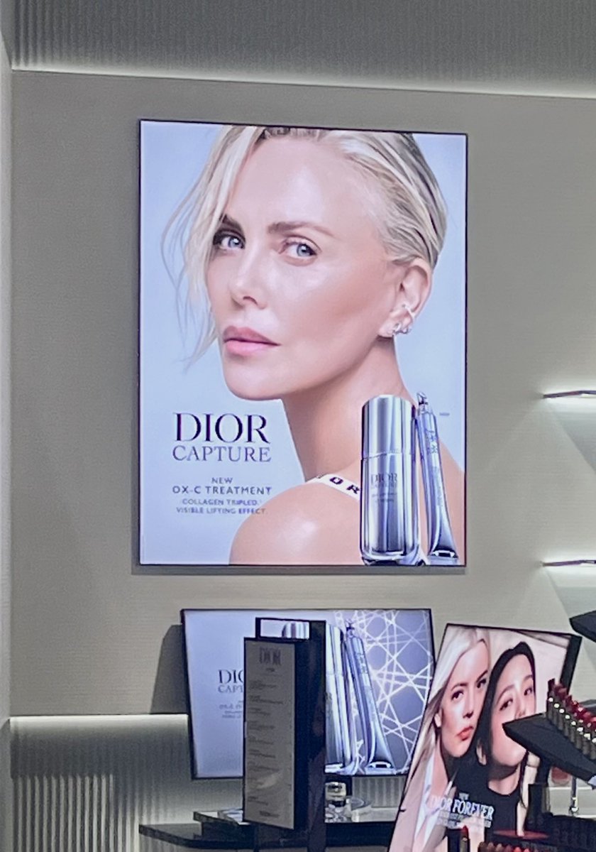 just walked by dior and saw a new promo pic of char for capture