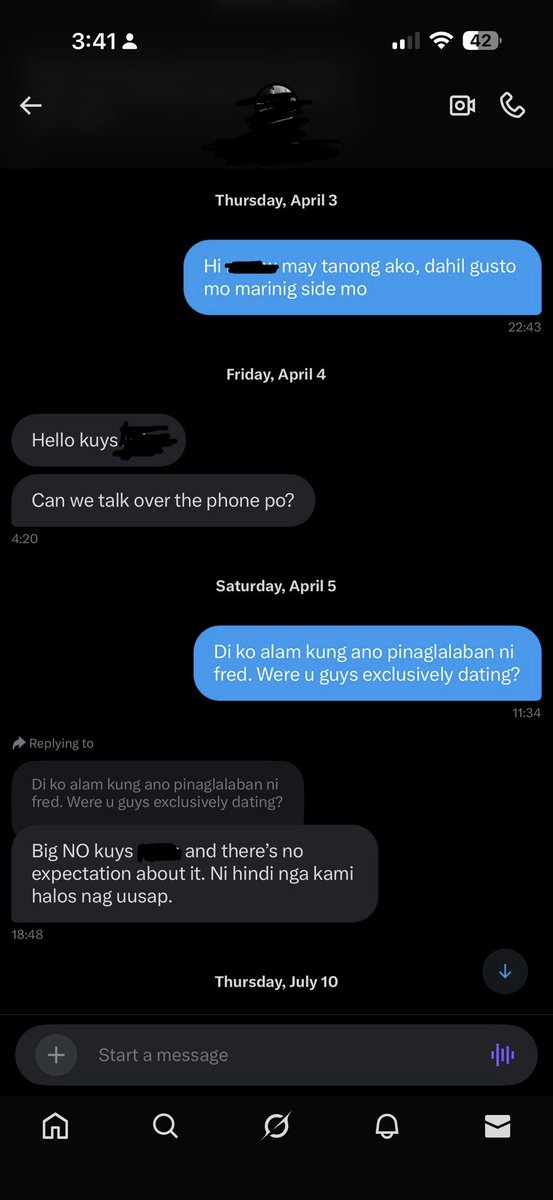 sorianorc's tweet photo. @redfred0416 @MITENA_muran @iamnumber07_seb @nerdy_boy11 Kinausap namin si Meow and eto reply niya. Yung point namin sa GC is ikaw ang responsible sa pagmanage ng feelings mo. Kung nasaktan ka sa ginawa niya, that’s valid, but to drag someone pababa is overboarding ESP wala naman pala kayong expectations/MU na na-stablish sa simula. https://t.co/Y83MqHsIao