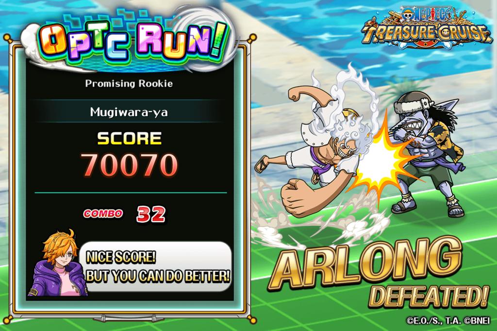 stillfree69's tweet image. Challenging #OPTCRun right now! 
Obtained Score: 70070
Max Combo: 32

Play from here!
trecru-ww.channel.or.jp/invite/en?id=2…