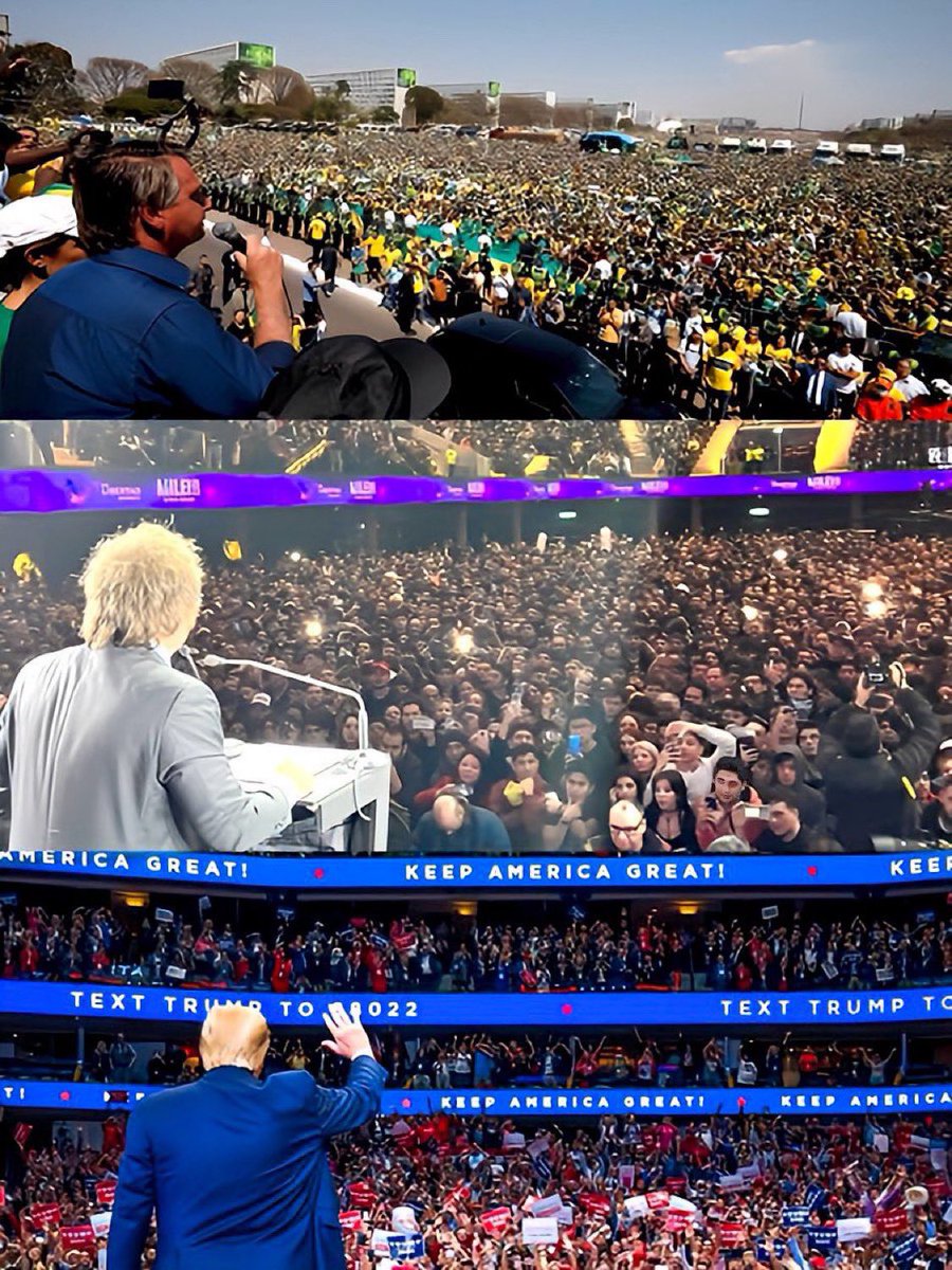 Deja un ❤️ si apoyas a Bolsonaro, Milei y Trump.