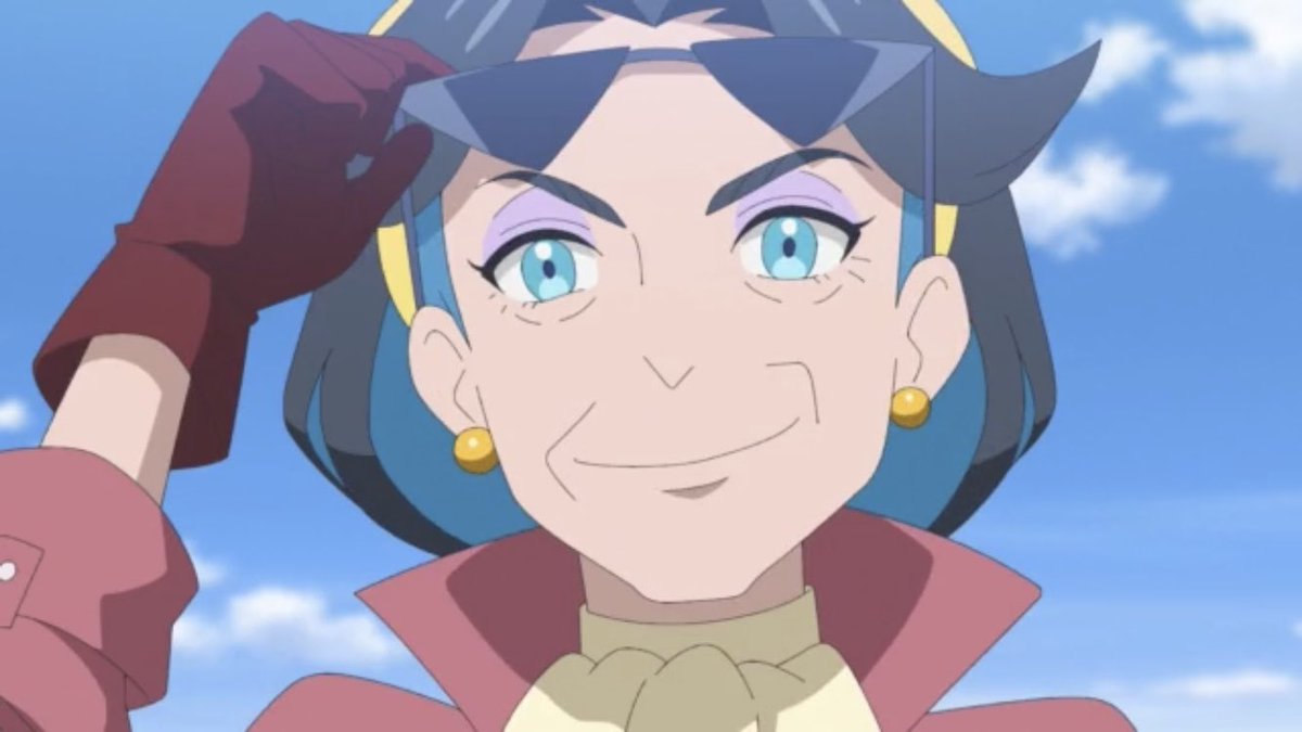 InfamousLooney's tweet image. Liko’s grandmother Diana coming in like a boss 🕶️😎🚗💨

#anipoke #Pokemon #PokemonHorizons
