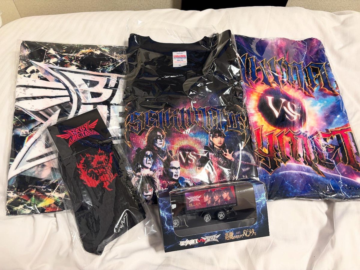 悪魔が来たりてベビメタる Tシャツ(XL) ミニカーセット 悪魔が来たり