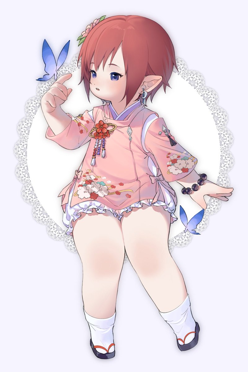 リクエストありがとうございました🦋

skebで依頼募集再開しました！！
良かったぜひ(*' ')✨️

#lalafell #ララフェル #FFXIV
#FF14 #FFXIVART #Skeb #依頼募集中