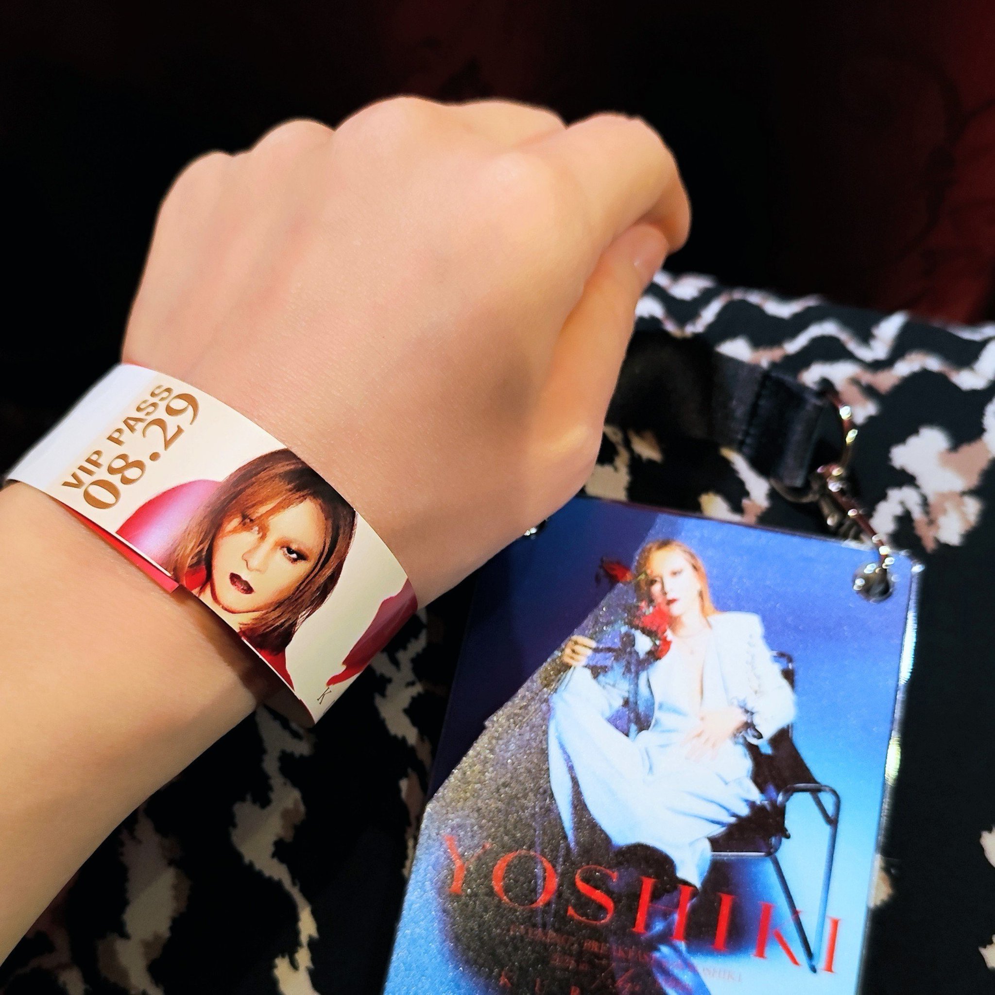 YOSHIKI ディナーショー2025 お土産 8/31リストバンド メニュー YOSHIKI ディナーショー2025 お土産 8/31リストバンド メニュー