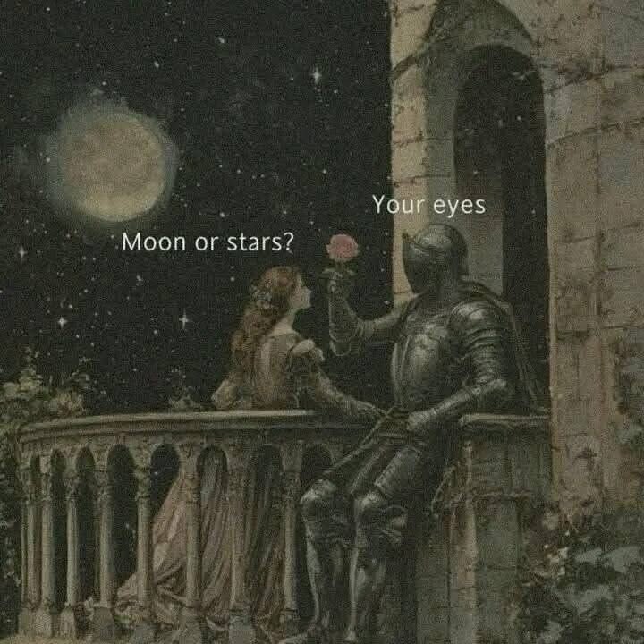 Between the moon and the stars, I found galaxies in your eyes.