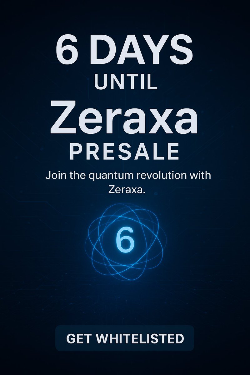 7th star_ (@7thstar01) on Twitter photo 🔥<a href="/zeraxachain/">Zeraxa Layer 1</a> The Ultimate Layer 1 Revolution! 🔥
No limits, just limitless potential! Unlike other chains chasing TPS, Zeraxa scales dynamically to power DeFi, gaming, AI, and beyond all at once, with zero ceilings. 🚀
Presale drops Sept 6, 2025 your chance to get in early on 🔥<a href="/zeraxachain/">Zeraxa Layer 1</a> The Ultimate Layer 1 Revolution! 🔥
No limits, just limitless potential! Unlike other chains chasing TPS, Zeraxa scales dynamically to power DeFi, gaming, AI, and beyond all at once, with zero ceilings. 🚀
Presale drops Sept 6, 2025 your chance to get in early on