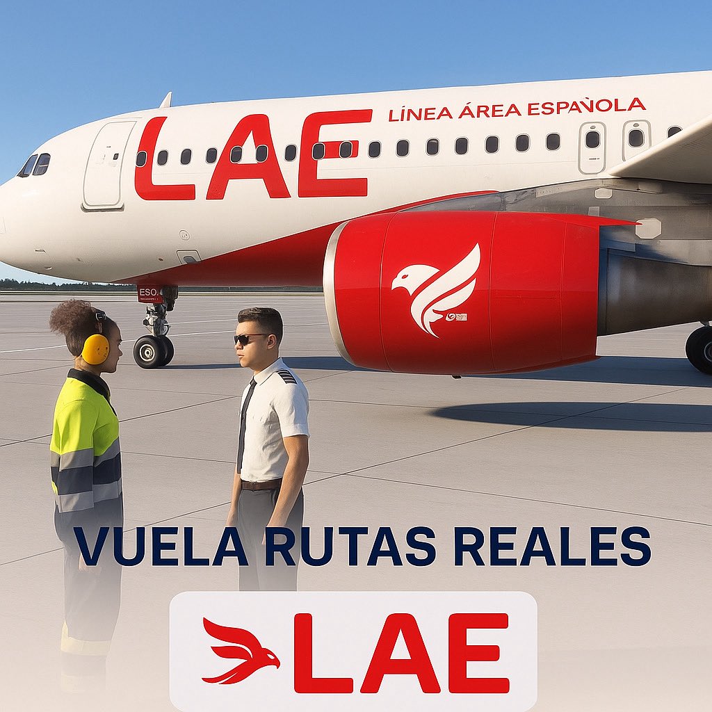 laevirtual's tweet image. ✈️ ! Bienvenidos a LAE virtual ! ✈️ 

¿Tu pasión es la simulación aérea?

¿Que vas a encontrar en nuestra comunidad?

✅Formación continua.
✅Rutas reales.
✅Eventos únicos.
✅Aeronaves únicas( helicópteros) 

📲 Únete a nuestra familia para descubrir más. 

#ivao #mfs2020 #lae