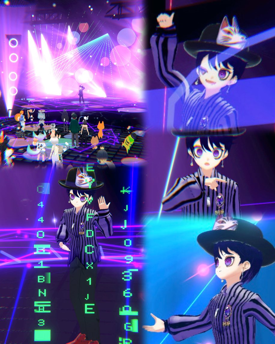 【metaverse Live】shaft linc vol.1【DAY2】

🎃Halloween 天才音楽家 やまみーｻﾝ
📸いろんな表情みえた🦇
#shaft_linc #シャフトリンク #cluster  #Metaverse