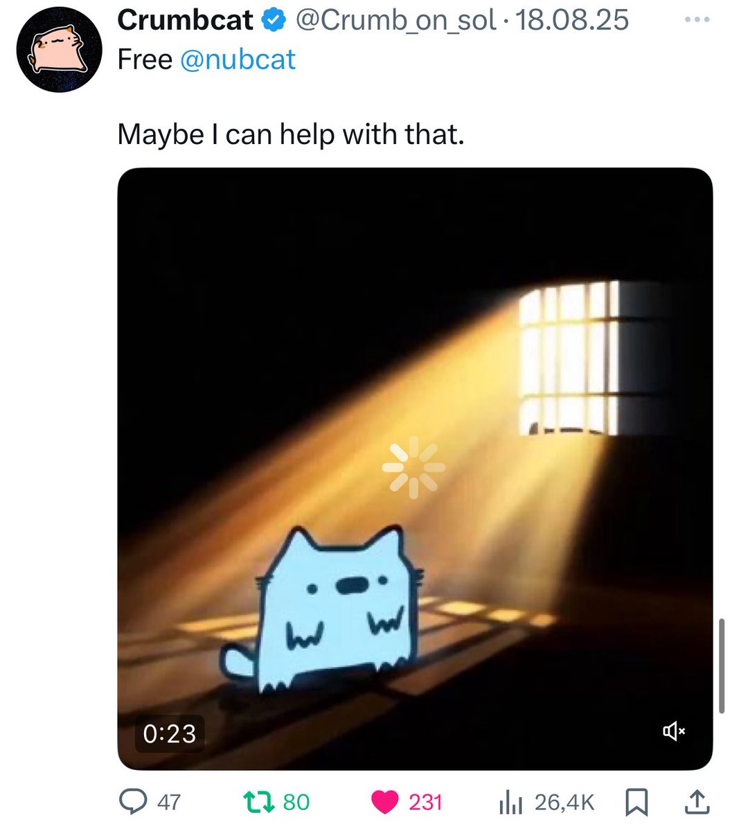 A lot of eyes on our main page <a href="/Crumb_on_sol/">Crumbcat</a> 
People love the dancing cat and are watching it — the rest will follow. 

$CRUMB 🐱