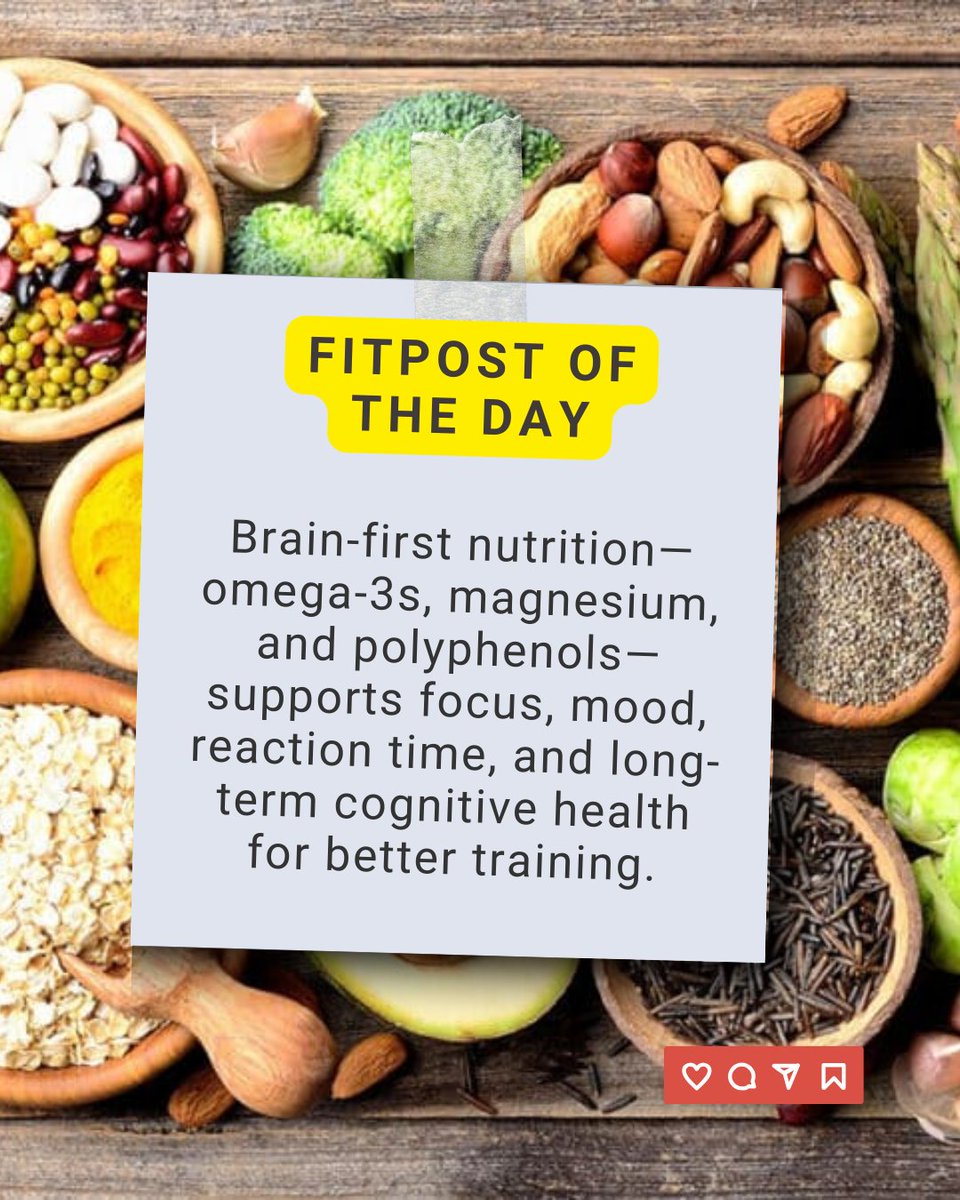 IDEA® Health & Fitness Association (@ideafit) on Twitter photo Stronger lifts start with a sharper brain 🧠; see how omega-3s, magnesium, and polyphenol-rich foods power focus and recovery. Read the brain-nutrition guide: hubs.ly/Q03DZqbL0
 #BrainHealth #SportsNutrition #Performance Stronger lifts start with a sharper brain 🧠; see how omega-3s, magnesium, and polyphenol-rich foods power focus and recovery. Read the brain-nutrition guide: hubs.ly/Q03DZqbL0
 #BrainHealth #SportsNutrition #Performance