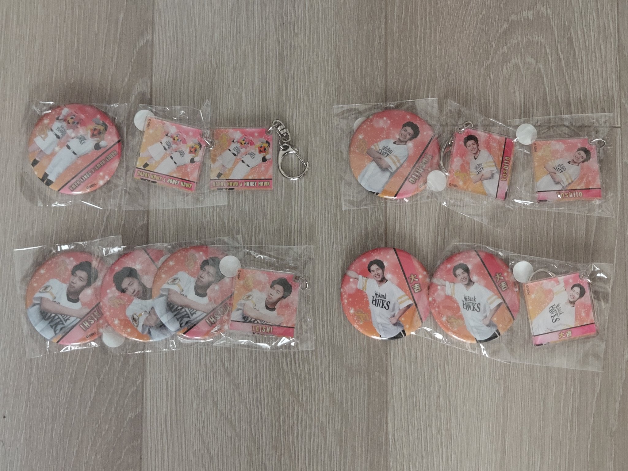 し*ぢ様 NAGI 2025若鷹ガチャ ハニーズ うちわ ホークス