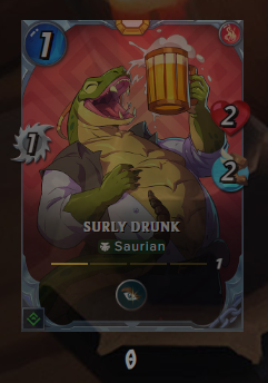 Unfortunately, I've had unbelievable bad luck so far and haven't received a Surly Drunk yet. It's the only legendary card I'm missing. Can the community here maybe help me out? I would be happy to pay the 10k DEC it costs to release the card. 

#splinterlands #sps <a href="/splinterlands/">Splinterlands</a>