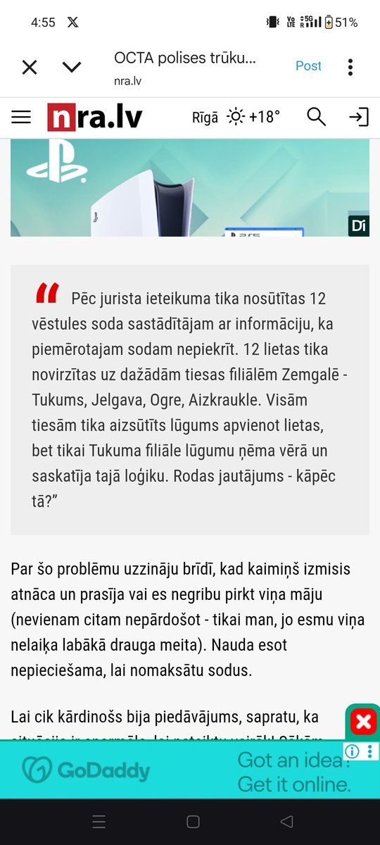 Rekur vēlviens skaists stāsts par ZTI mafiju.
Opis nenopirka OKTA, par vienu un to pašu lietu 30 sodi. Sodi nodoti ZTI,  parāds no 6600 uzaudzis uz 9900 dēļ " ZTI pakalpojumiem" lietas nodotas ZTI visā Latvijā, Opim jābrauc pie ZTI pa visu Latviju, ZTI neatbloke kontus!
