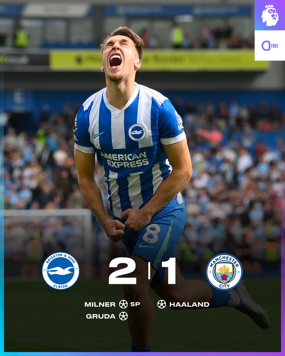 🚨 𝗠𝗔𝗡𝗖𝗛𝗘𝗦𝗧𝗘𝗥 𝗖𝗜𝗧𝗬 𝗖𝗔𝗟𝗘 𝗘𝗡𝗖𝗢𝗥𝗘 𝗘𝗡 𝗣𝗥𝗘𝗠𝗜𝗘𝗥 𝗟𝗘𝗔𝗚𝗨𝗘 ! ❌

Deuxième défaite consécutive pour les Citizens.  😬

Première victoire de la saison pour les Seagulls. ✅