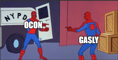 Gasly peleando a Franco dejando pasar a Ocon